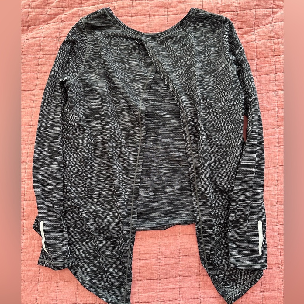 Zyia open back long sleeve shirt